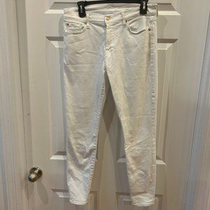 White 7 For All Mankind 31' Skinny Jeans